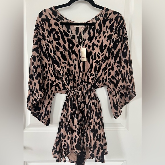 Bestto Pants - NWT-Bestto Leopard Romper